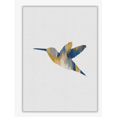 Hummingbird Blue & Yellow I - Print