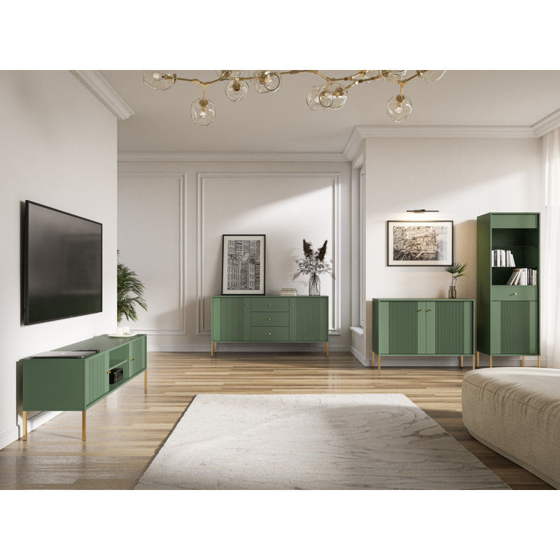 ISEO 54cm W Manufactured Wood Bedside Table