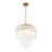 3-light Cylinder Murano Glass Tiered Pendant