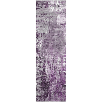 Premium Machine Washable Prisco Eggplant Rug