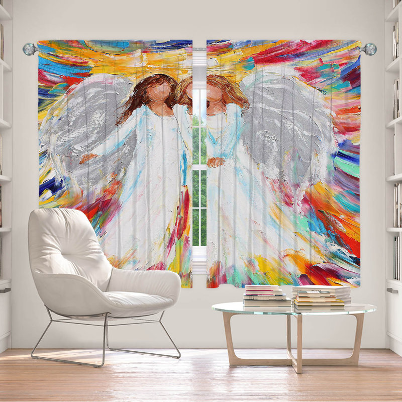 Ensemble de rideaux en polyester 2 pièces, L 40 po x L 61 po