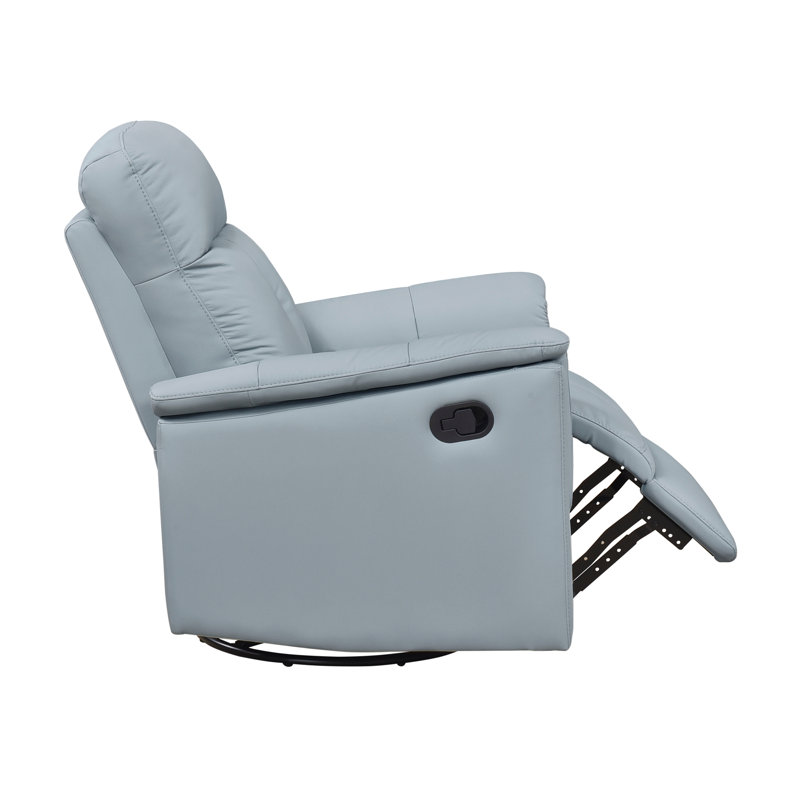 Fauteuil inclinable et pivotant rembourré, Bleu