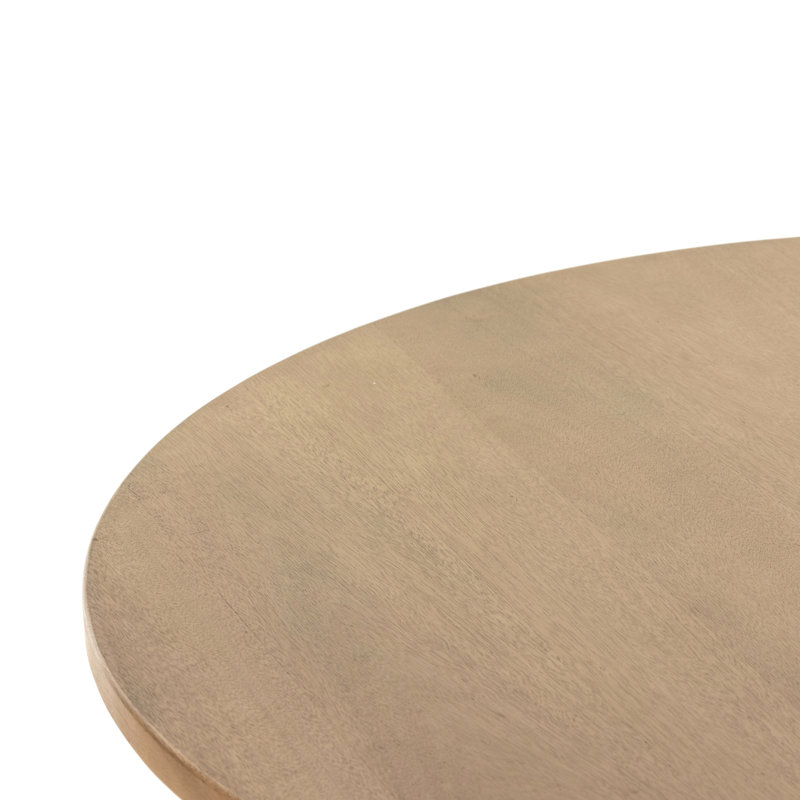 Pilo Round Dining Table, Natural Matte