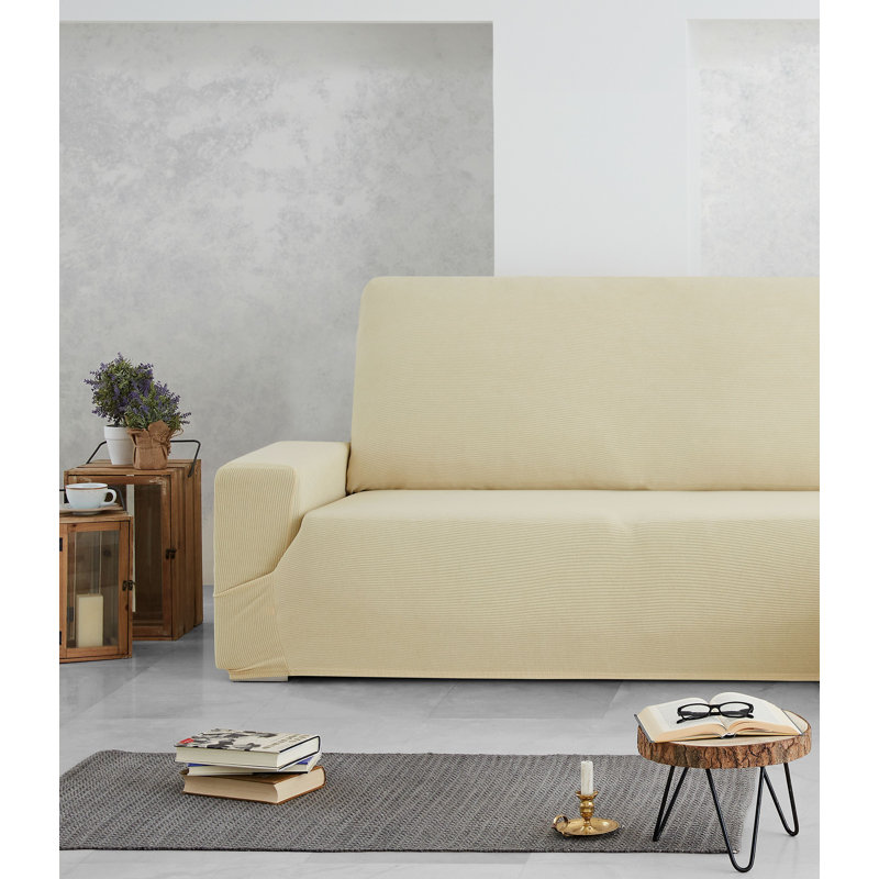 Milan Sofa Slipcover, Beige, Set 3+1+1 Seats