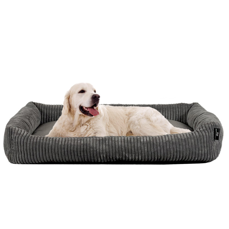 Caffee Polyester Pet Bed, in Grey