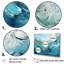 Ensemble d'art mural bleu marine et blanc Fusion III-107767309-107767307