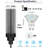 Glam Crystal Chandelier With Led Dimmable Bulbs-1938864143