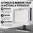 ToiletTree Products LED Fogless Shower Mirror with Shelf Makeup Mirror