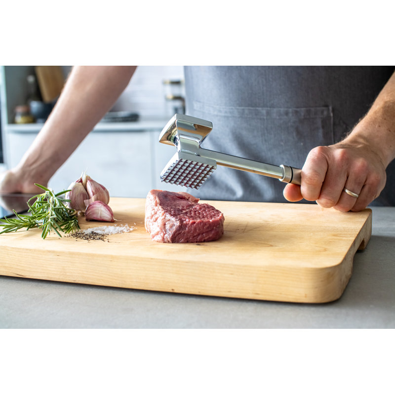 Professional Long Oval Handled Meat Tenderiser Hammer