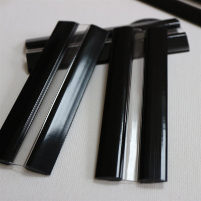100mm Black Low Profile Flex Hinges, Fexible Living Hinges, Plexiglass, Continuous Acrylic Piano Hinges
