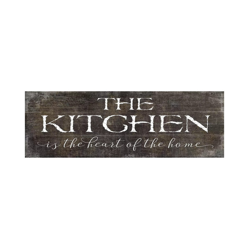 The Kitchen Is The Heart Of The Home by Mollie B. - Wrapped Canvas Panoramic Print, 30.48 cm H x 91.44 cm W x 1.91 cm D
