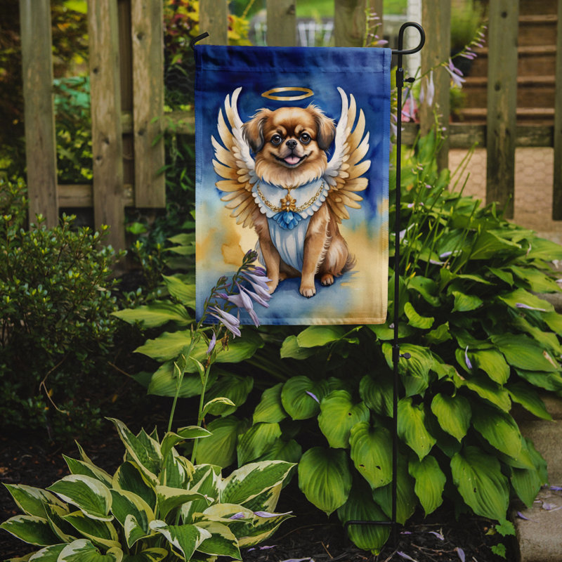 Drapeau de l'épagneul tibétain My Angel Garden