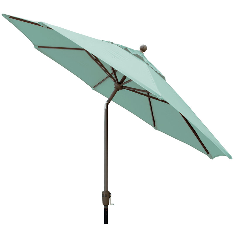 Parasol de marché 9 pi Hargus, Toile Sunbrella® glacier