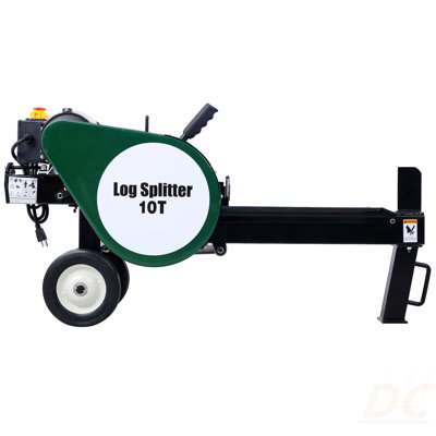Double Flywheel Electric Log Splitter Log Splitter Electric Portable 10 Ton Hotizontal 2HP 16A Electric Firewood Splitting Machine
