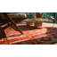 Graphic Tribal Geometric Antique Red Turkish Kilim Flatweave Rug