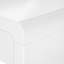 Bureau d'ordinateur, bureau personnel, ordinateur portable, tiroirs de rangement, L 48 po, bureau, stratifié, blanc brillant