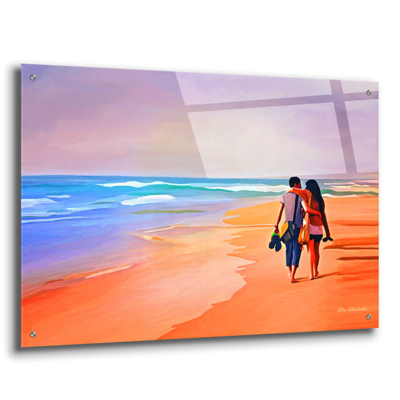 «Beach Walk» par Marc Chagall - impression sans cadre, H 24 po x l 36 po x P 0,2 po
