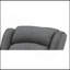 Chaise berçante en tissu gris