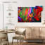 Rayures de couleur abstraite Avery-107707631