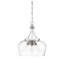 Luminaire suspendu unique en forme de dôme à 3 lumières Breena en chrome poli-2063670334-2098996641