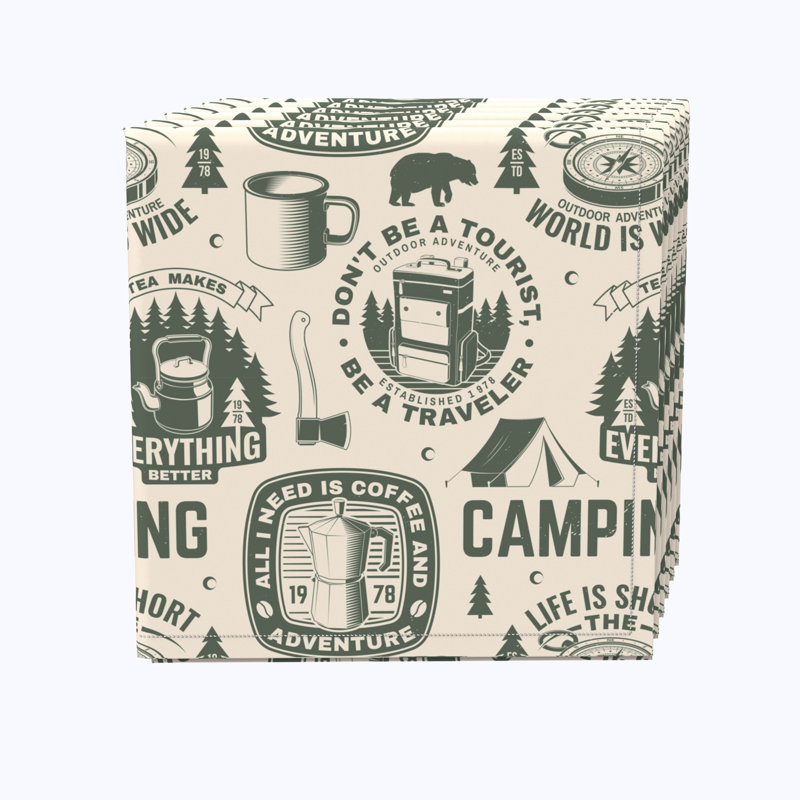 100% Cotton No Pattern Square Napkin