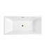 Baignoire de trempage autoportante 66,9 "x 31,5"-75068074