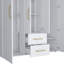 Armoire, chambre à coucher pour vêtements, blanc