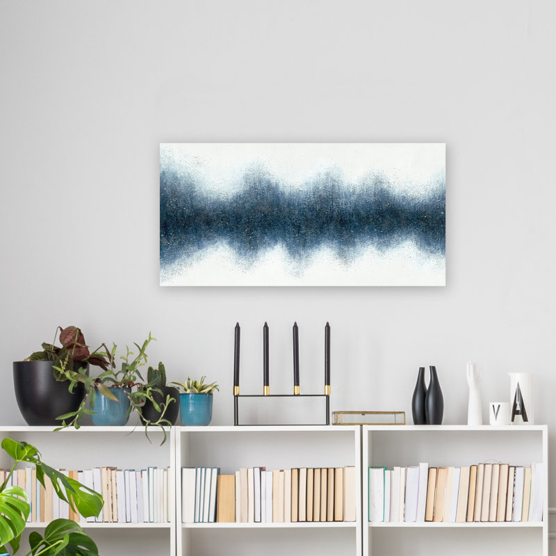Peinture sur toile tendue, H 20 po x l 40 po x P 1,5 po
