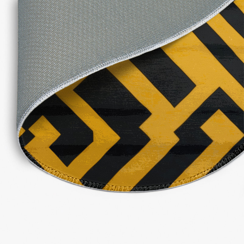 Tapis brun intérieur et extérieur Trellis, Rond 5 pi