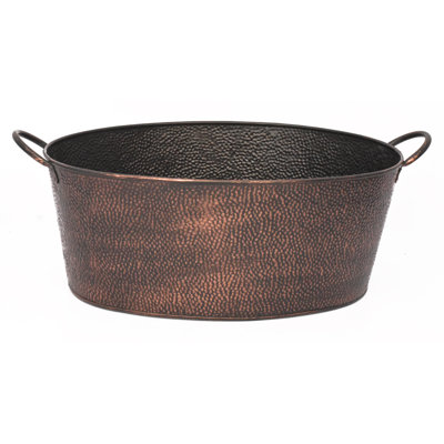 Oval Small Hammered Beverage Tub Lrge