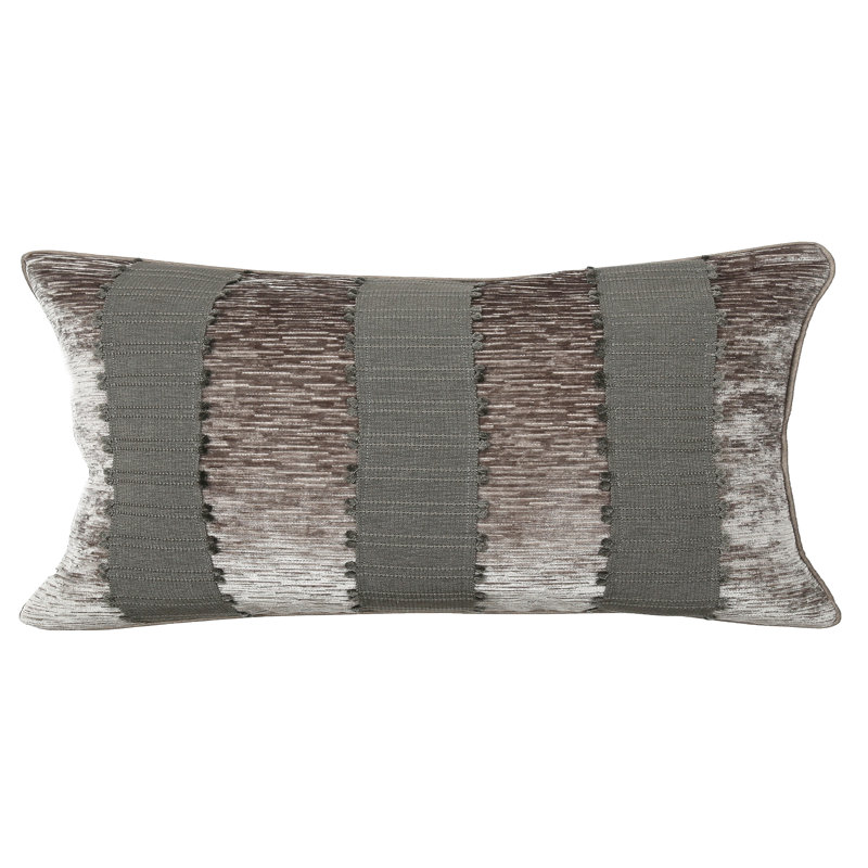 Tassel Tape Lumbar Pillow Cover & Insert, 12" x 26" 