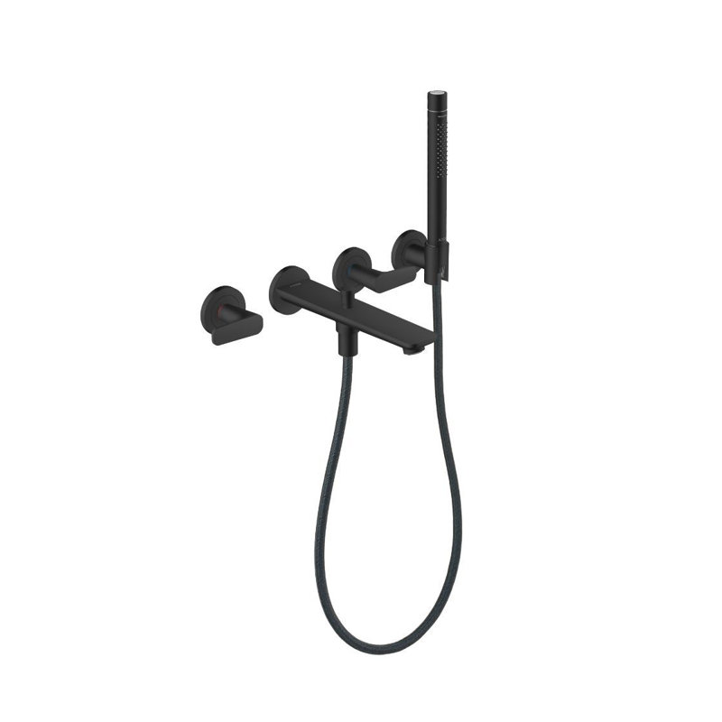 Citterio C Tub Filler with Diverter, Matte Black