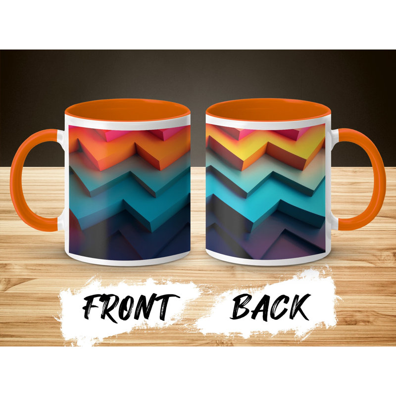 Ceramic Coffee Mug, Orange