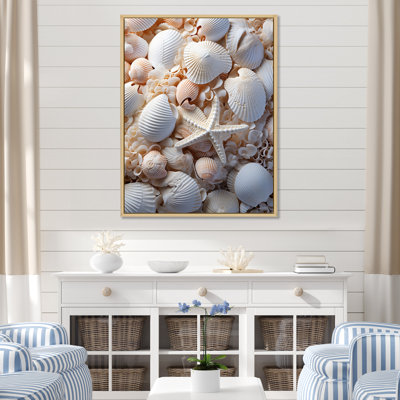" Beach Photo Seashell Collage IX "