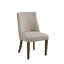 Chaises parson rembourrées Selene Kensington, naturel récupéré