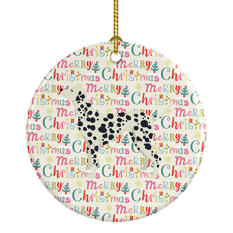 Ornement suspendu Dalmatian Merry Christmas