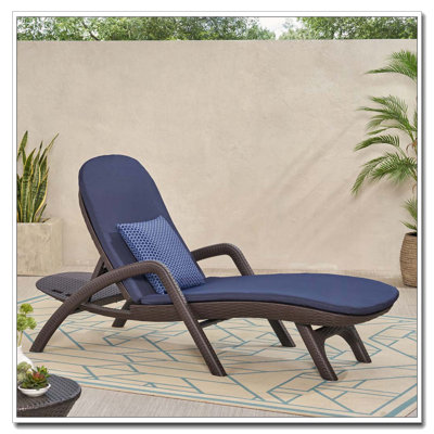 CHAISE Longe avec coussin