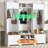 79”W Modern Hall Tree with 8 Cubbies, 7 Hooks, and Adjustable Shelf-1095018030