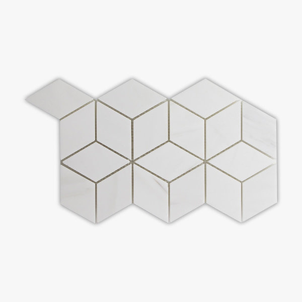 Bianco Dolomiti 6" x 12" Marble Random Mosaic Wall & Floor Tile