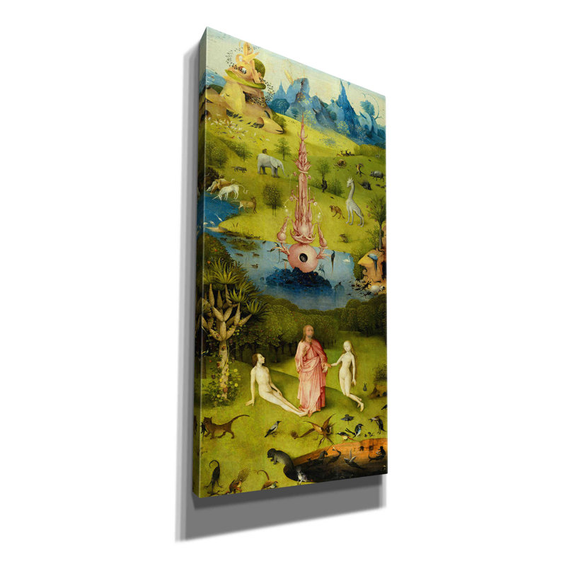 " The Garden Of Earthly Delights - Left Panel " by Remastered By Epic Graffiti Portfolio, 60" H x 30" W x 1.5" D