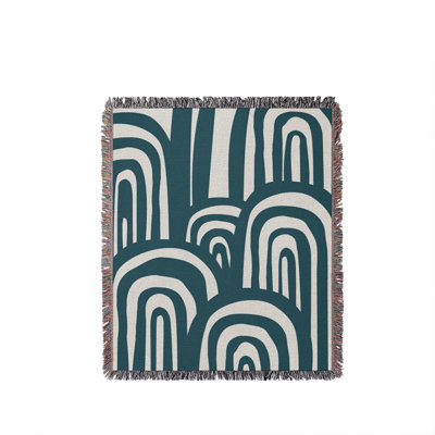 Lyno Abstract Print Cotton Throw Blanket