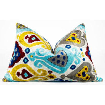 Coussin en velours de soie Canvello