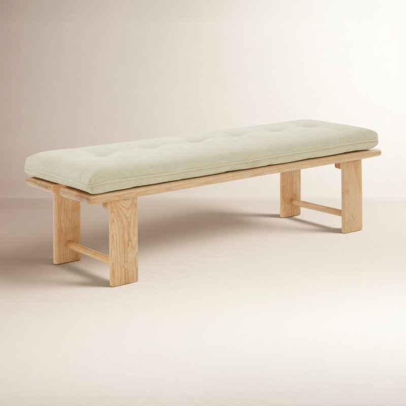 Banc rembourré Parkston, Naturel