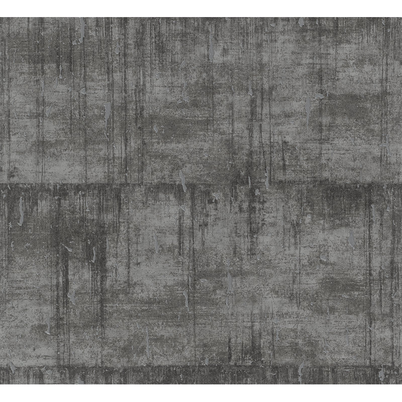 Burta Wallpaper, Dark Grey Black Silver