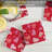 Candy Hearts 4-Pack Tumbled Tile Stone Coasters