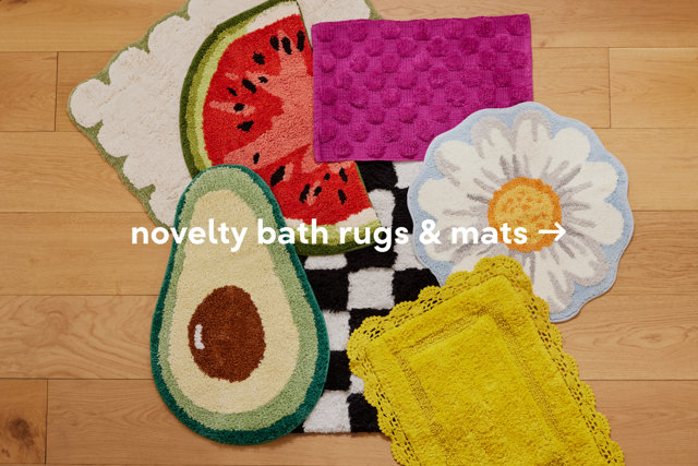novelty bath rugs & mats