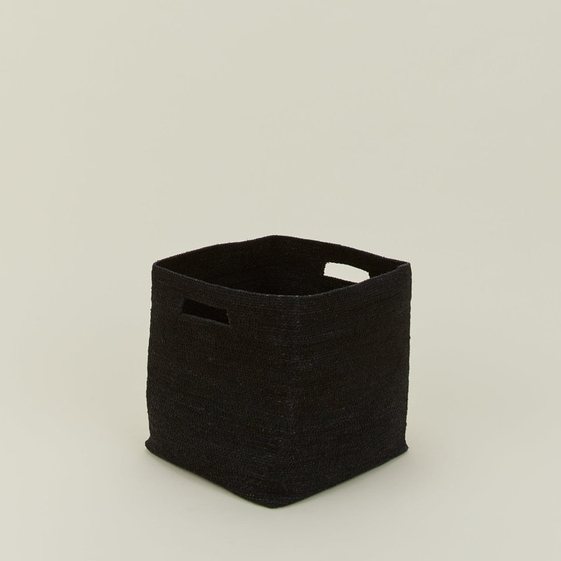 Essential Laundry Basket with Handles, Black