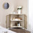 Kempst Corner End Table Shelf, 3-Tier Display Shelves with Protection Door, Metal Frame Storage Cabinet Org-1064448468
