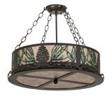 Mountain Pine 4 - Light Semi Flush Mount