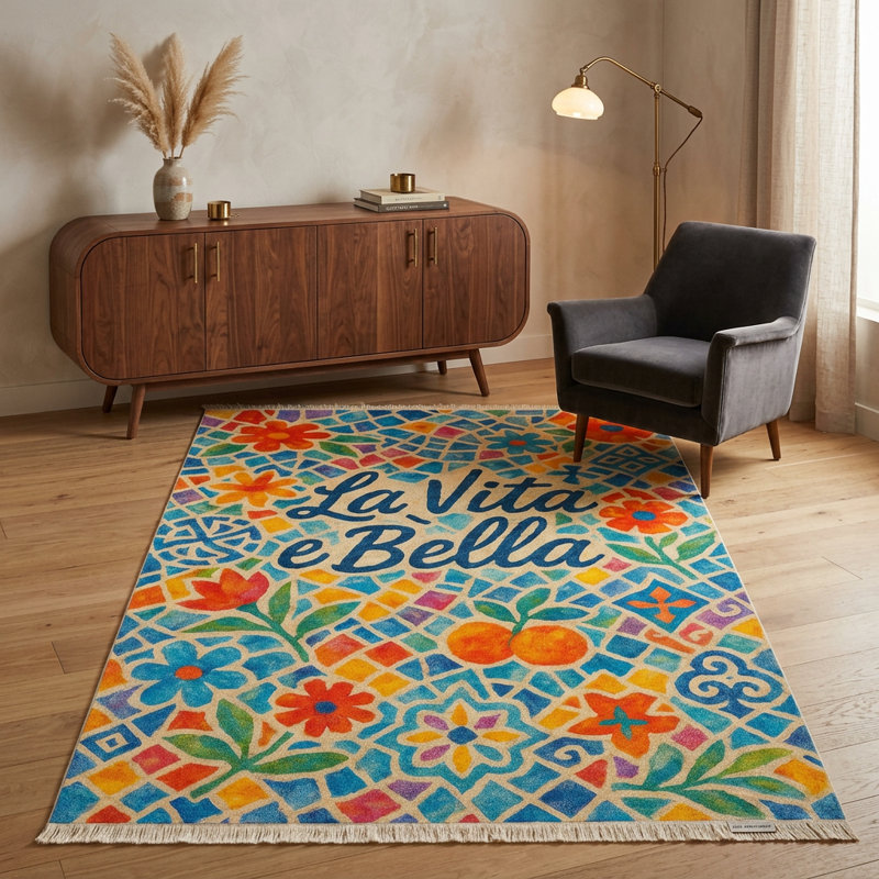 Tapis de jardin 5 pi x 8 pi Amalfi